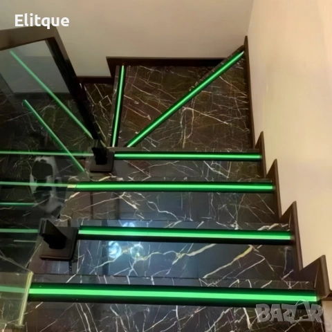 Противоплъзгаща флуоресцентна лента 5 м x 5 см 