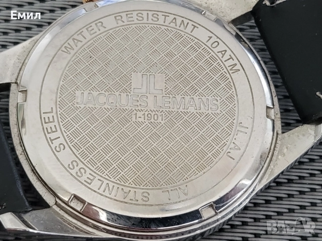 Часовник JAQUES LEMANS 1-1901 Moonphase, снимка 4 - Мъжки - 55071415