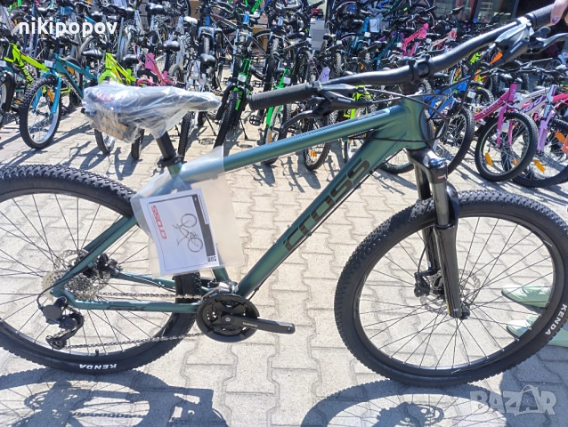 CROSS Велосипед 27.5" GRX 9 зелен, снимка 2 - Велосипеди - 54645662