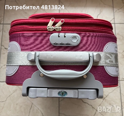 Куфар цвят бордо, снимка 3 - Куфари - 54379581