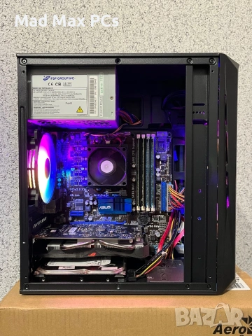 Геймърски компютър AMD Phenom II X6 1055T/ RX 560/ Ram 16GB/ SSD 120GB+500GB, снимка 5 - Геймърски - 54234567