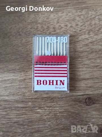 Оригинални игли за шевна машина BOHIN (№90 / 130-705) – 10бр. в кутийка