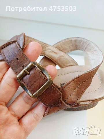 Softwalk кафяви сандали от естествена кожа 3 7, снимка 4 - Сандали - 54368494