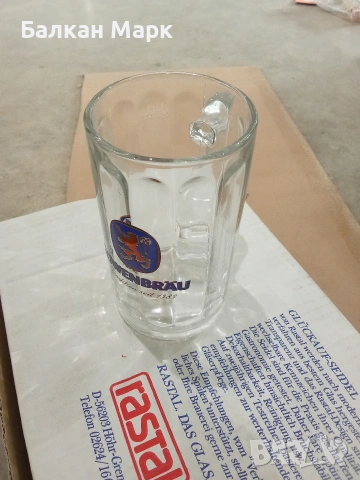 Комплект 6 бр. халби за бира Löwenbräu – Rastal (0.4L), снимка 4 - Чаши - 55135763