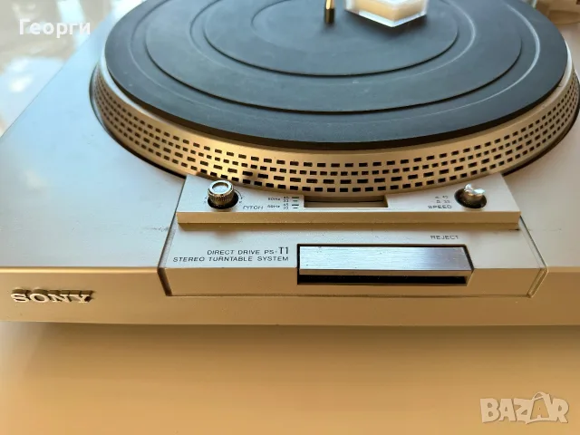 Продавам грамофон Sony PS-T1 direct drive, снимка 2 - Грамофони - 55303648