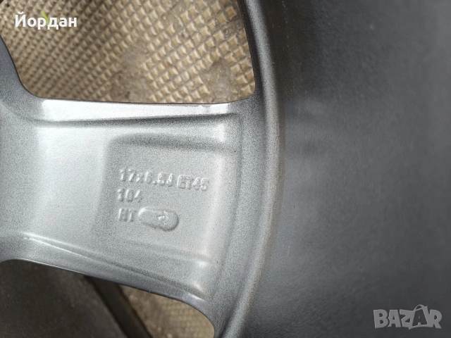 ОРИГИНАЛНИ джанти 17 '' цола 5x114,3 ТОЙОТА / TOYOTA + датчици 6,5J ET45, снимка 12 - Гуми и джанти - 53965272
