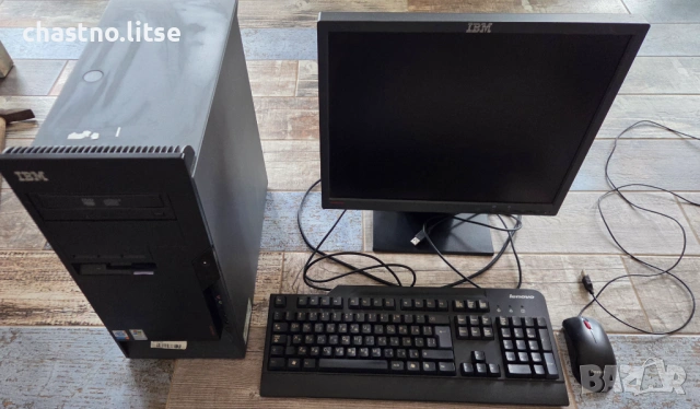 Ретро геймърски компютър IBM ThinkCentre A50 (Pentium 4 / за Windows XP) – БЕЗ ХАРД ДИСК + монитор