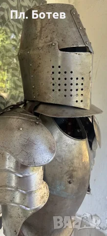 ⚔️ РИЦАРСКИ ШЛЕМ И БРОНЯ – ВПЕЧАТЛЯВАЩ ДЕКОРАТИВЕН КОМПЛЕКТ ⚔️  , снимка 8 - Други ценни предмети - 55646468