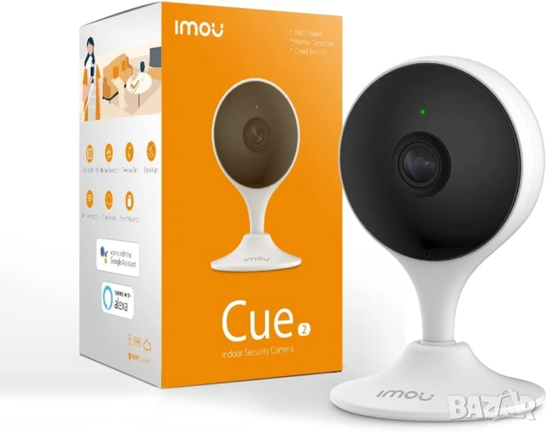 Интелигентна WiFi Камера Imou Cue 2, 3MP (2K), Двупосочно Аудио и Засичане на Човек