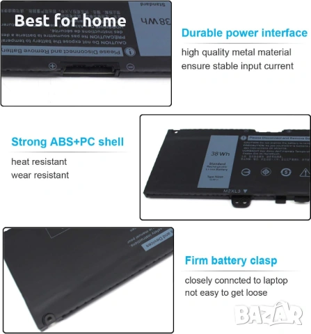 Батерия за лаптоп Dell Inspiron , снимка 4 - Друга електроника - 54850160