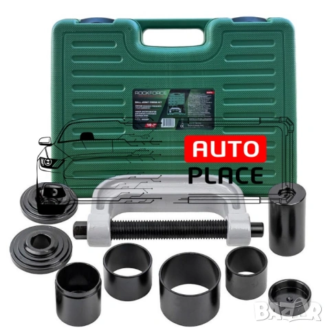 Скоба и втулки за монтаж и демонтаж на лагери и шарнири 10 части RockForce