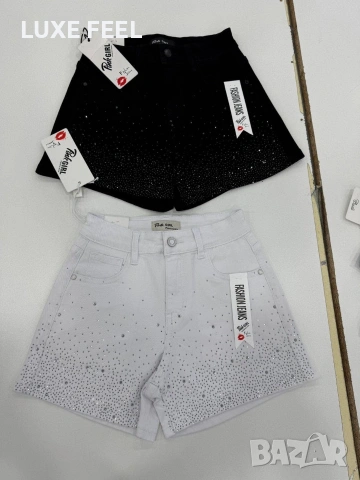 ☀️Къси Панталонки с Камъни  XS-XL 