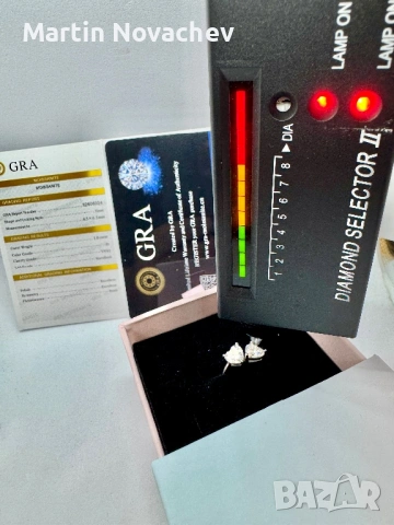 Сребърен пръстен с мойсанит (Диамант) 2 карата, снимка 12 - Пръстени - 54117275