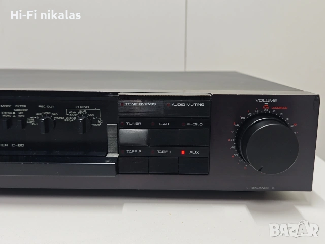 стерео предусилвател preamp Hi-Fi контролно аудио управление YAMAHA C-60, снимка 4 - Ресийвъри, усилватели, смесителни пултове - 54601786