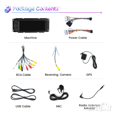 6.86″ Android мултимедия за Chrysler  Jeep  Dodge – CarPlay, Навигация, Bluetooth, снимка 6 - Аксесоари и консумативи - 53962073