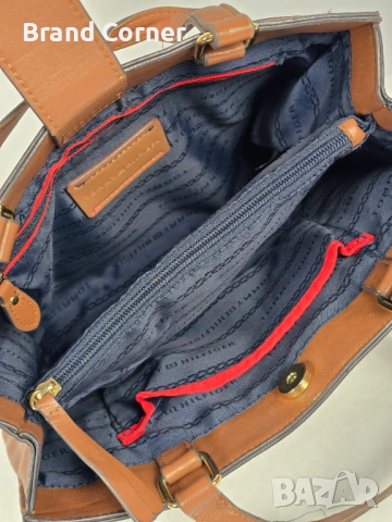 Оригинална дамска чанта Tommy Hilfiger - TH Monogram Jacquard Satchel, снимка 4 - Чанти - 54329664