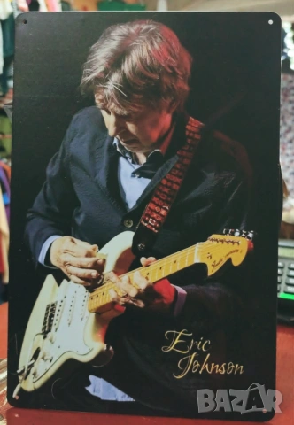 Eric Johnson-метална табела(плакет)
