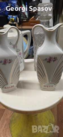 Стари кани,прибори за олио и оцет,гарафа