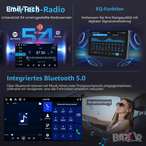 Мултимедия Android 15 за Hyundai i30 2006–2011, 9", 4/64 GB, снимка 5 - Аксесоари и консумативи - 55502871