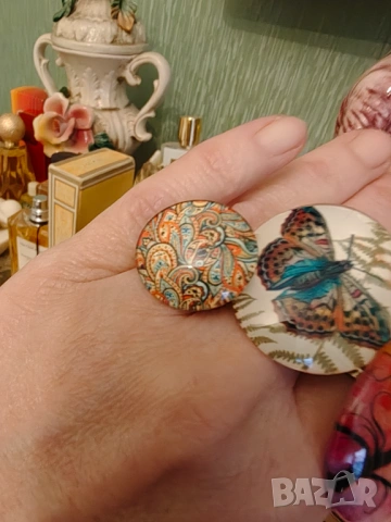 Пръстен Мурано , снимка 4 - Пръстени - 54082280