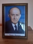 Портрет на Тодор Живков, 25/35 см. в дървена рамка, снимка 4