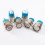 Фиксиран метален бутон – 12mm/12V Momentary self-reset, снимка 1