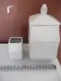 Лот от 2 бр. порцеланови кутии от соца за грис и лимонтозу, снимка 3