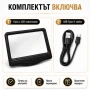 Акумулаторна голяма лупа за четене на книга вестник 5X с 24 LED светлини антиблясъчна леща и Type C, снимка 7