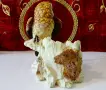 Фигура Бухал,Сова с поставка,бижутерка. , снимка 4