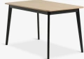Кухненска маса JEGIND 80x130 цвят натурален дъб/черно, снимка 1