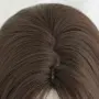 Кафява дълга чуплива перука 80 см с дълъг бретон, снимка 5