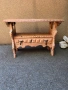 Малка Фризийска пейка с дърворезба, снимка 6