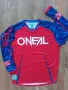  O'NEAL MAYHEM LITE BLOCKER RED/BLUE - мъжка мотокрос блуза р-р 2XL, снимка 3