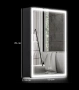 LED димируем шкаф за баня HOMCOM, снимка 2