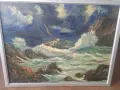 Разкошна маслена картина морски пейзаж!, снимка 1