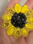 Handmade Много красива брошка - Слънчоглед , снимка 5