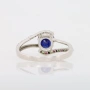 Сребърен пръстен със Сапфир Royal Blue, Рубини и Цаворити със сертификат , снимка 5
