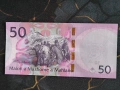 Банкнота - Лесото - 50 малоти UNC | 2024г., снимка 2