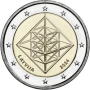Латвия 2024 – 2 евро - Пузурис - Строу Мобил UNC, снимка 1