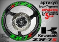 Kawasaki ZR-7S кантове и надписи за джанти, снимка 5