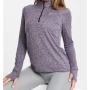 NIKE Dark Purple Heather Quarter Zip - дамска блуза р-р S, снимка 1