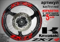 Kawasaki ZX-7R кантове и надписи за джанти, снимка 7
