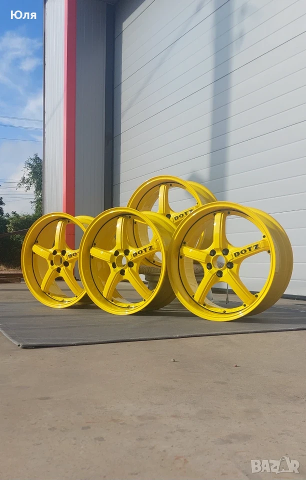 DOTZ LG255 R18 5x100 – реставрирани, прахово боядисани, като нови, снимка 1