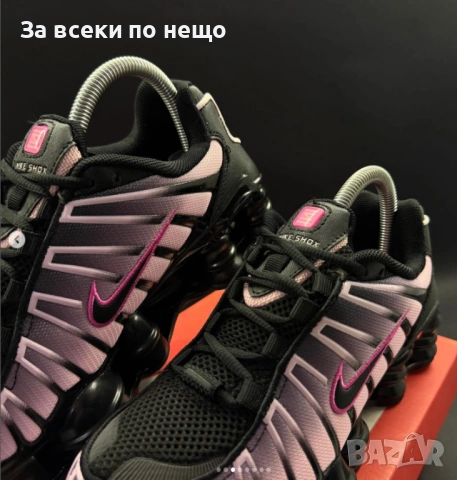 Nike Shox TL Black Playful Pink Дамски Маратонки С Кутия👟Дамски Спортни Обувки Код Kixie5, снимка 7 - Маратонки - 54600025