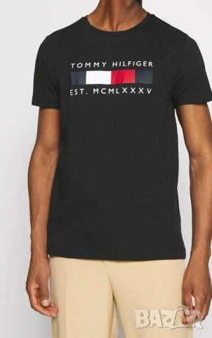 TOMMY HILFIGER Мъжка тениска-размер М, снимка 5 - Тениски - 53994661