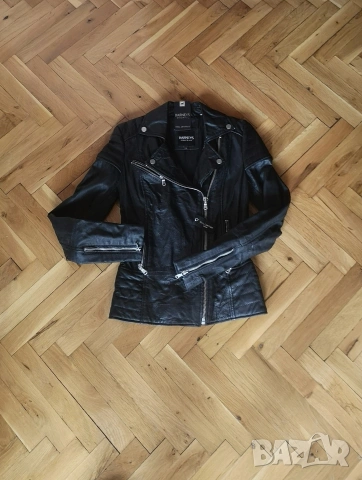 Ново!!! Дамско кожено яке естествена кожа размер XS , снимка 4 - Якета - 54136816