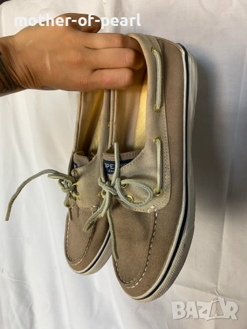 Оригинални дамски палубни обувки Sperry Bahama (Canvas Boat Shoes) – Номер 41, снимка 2 - Други - 55286705