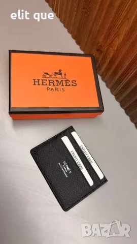 калъф за карти от естествена кожа hermes , снимка 2 - Портфейли, портмонета - 55423491