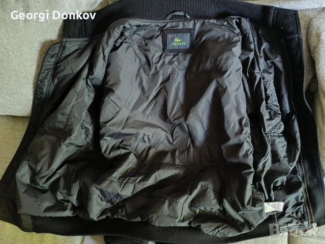 Оригинално вълнено яке LACOSTE (Тип Bomber) – Перфектно състояние!, снимка 2 - Якета - 54655833