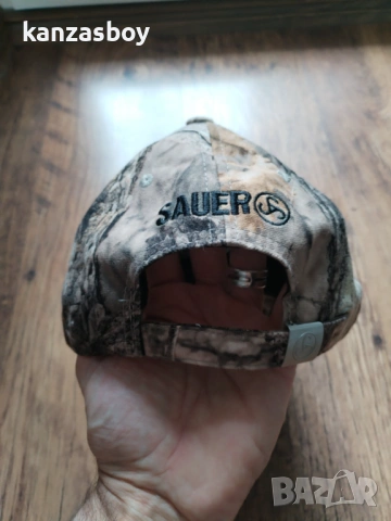 Sauer Camo Cap - камофлажна ловна шапка КАТО НОВА, снимка 7 - Шапки - 54742574